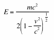 Einstein’s Formula for the Energy of a Mass in Motion